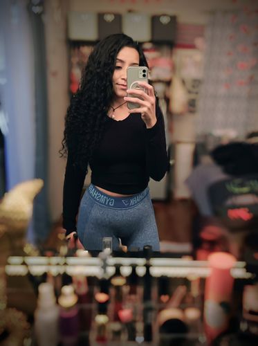 Customer photo review of Curly Ash Blonde