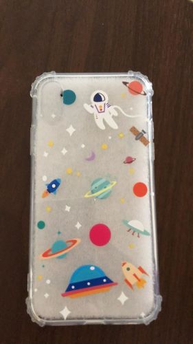 Customer photo review of Cartoon Transparent Planet iPhone Case
