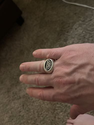 Customer photo review of Waylon Jennings Flying W Ring - Sterling Silver or Bronze