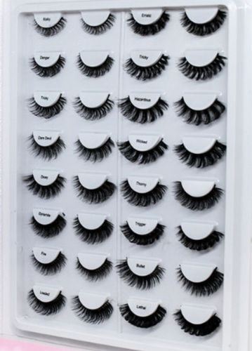 Customer photo review of Russian Lashes  Lash Book | 16 Pairs Faux Mink  Russian Hybrid Eye Lashes | Russian Roulette