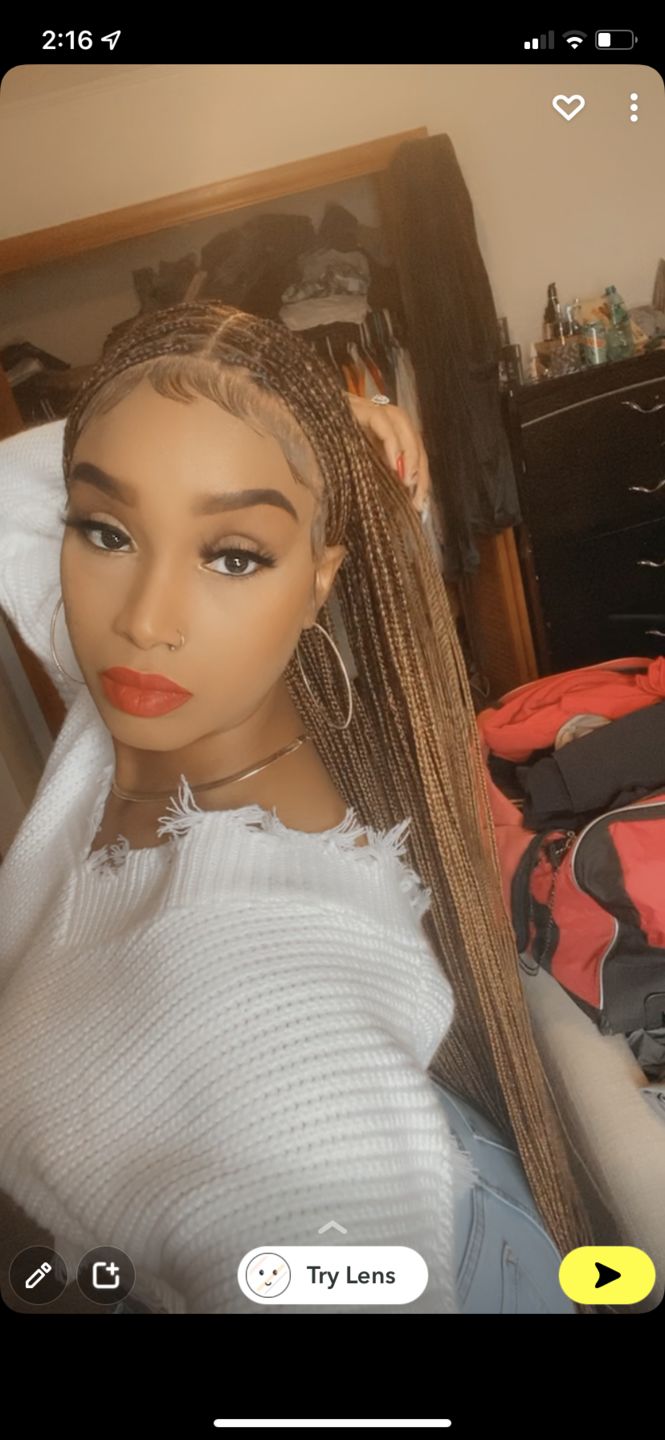 Customer photo review of Beyoncé Knotless Braid Wig (Ready To Ship) Full Lace, Glueless