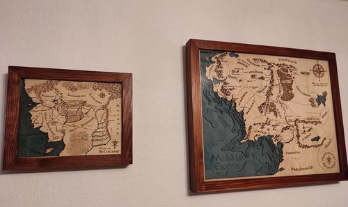 Customer photo review of 3D BELERIAND MAP