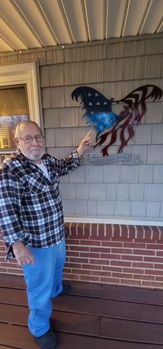 Customer photo review of Personalized American Eagle