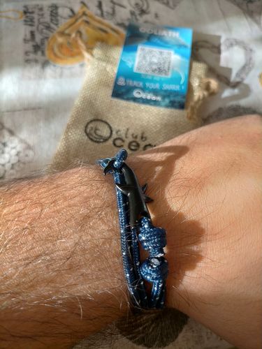 Customer photo review of "Shark" tracking bracelet