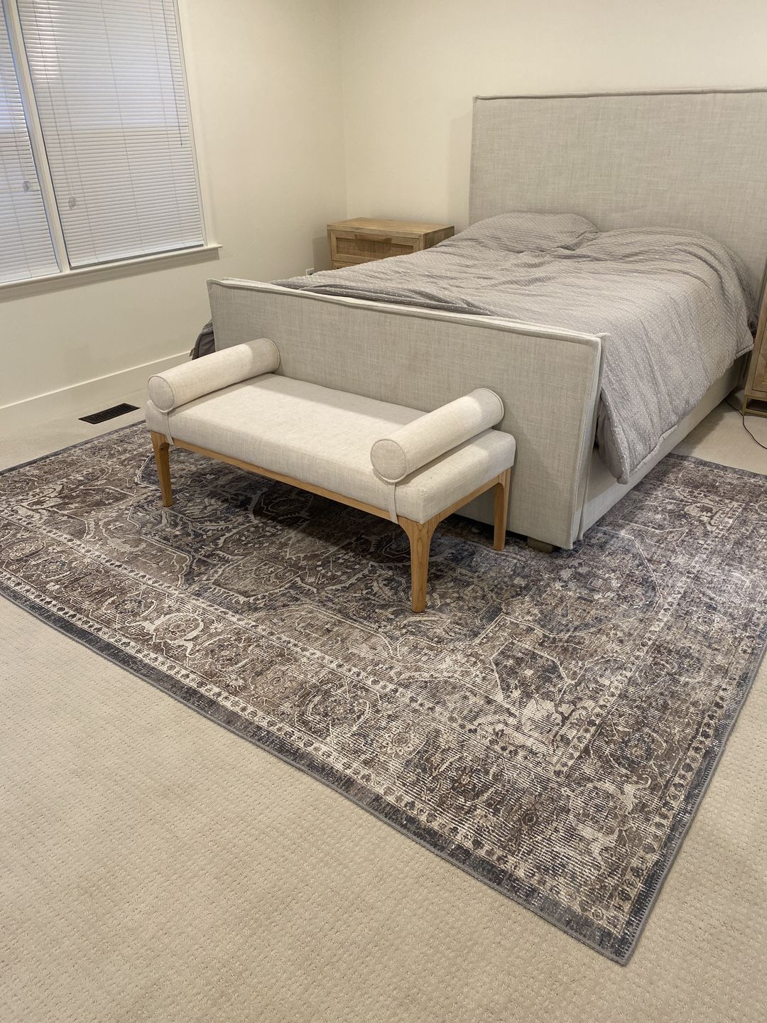 Customer photo review of Distressed Vintage Kendra Ash Area Rug