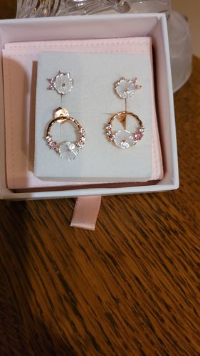 Customer photo review of Boucles d'oreilles Esmée