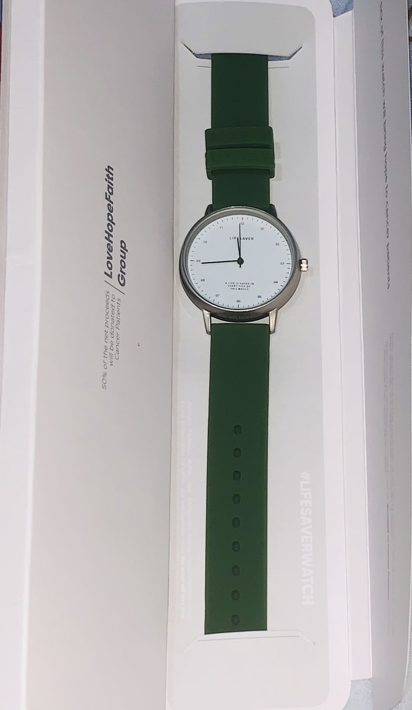 Customer photo review of Life Saver Watch 4.0 – Army Green
