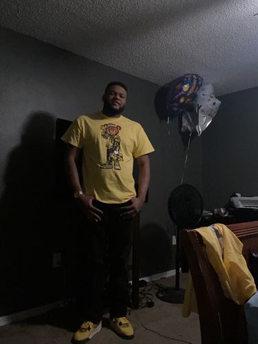 Customer photo review of Number No.23 Unisex Shirt Match Jordan 4 Lightning - Tour Yellow Tshirt