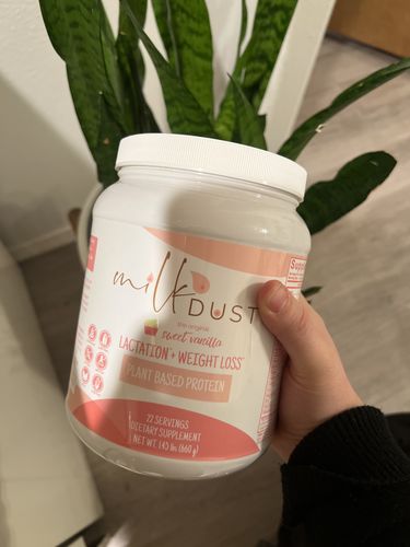 Customer photo review of Milk Dust Breastfeeding Protein Powder For Milk Supply, Vanilla Flavor