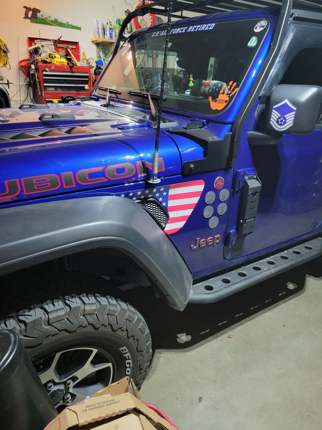 Customer photo review of FLAG - Fender Vent Premium Wrap Decal for Wrangler and Gladiator