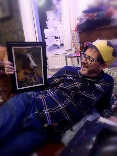 Customer photo review of The General - Custom Vintage Pet Portrait