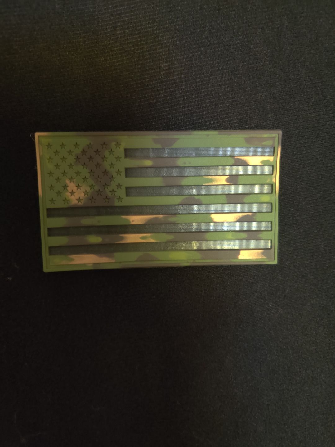 Customer photo review of Blended Camo American Flags