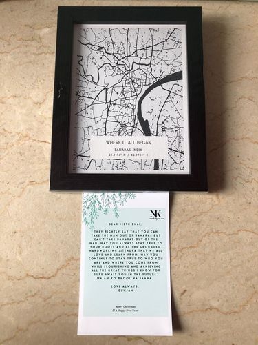 Customer photo review of Map Art - White - The Executive