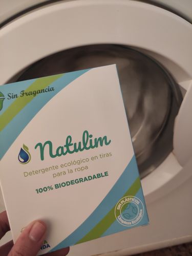 Customer photo review of Eco-Tiras de Detergente 40 lavados Natulim