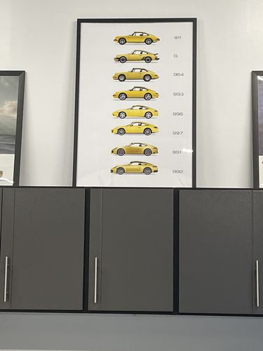 Customer photo review of Porsche Generations Wall Art