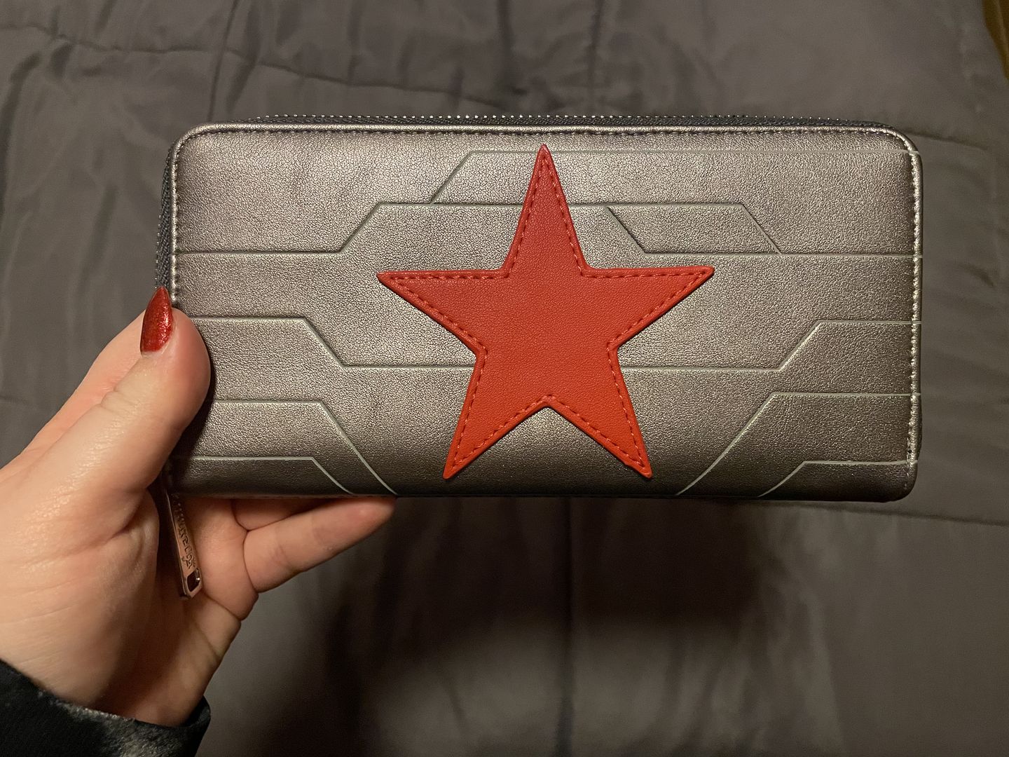 Customer photo review of Marvel Winter Soldier Cosplay Zip-Around Wallet