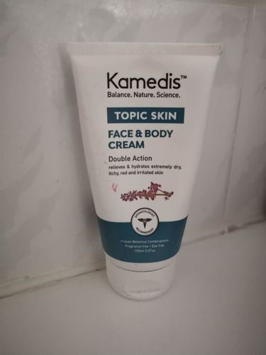 Customer photo review of קרם לחות טיפולי לעור יבש עד יבש במיוחד | TOPIC FACE & BODY CREAM