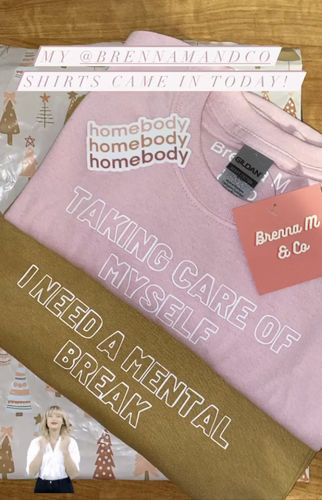 Customer photo review of Taking Care of Myself T-Shirt
