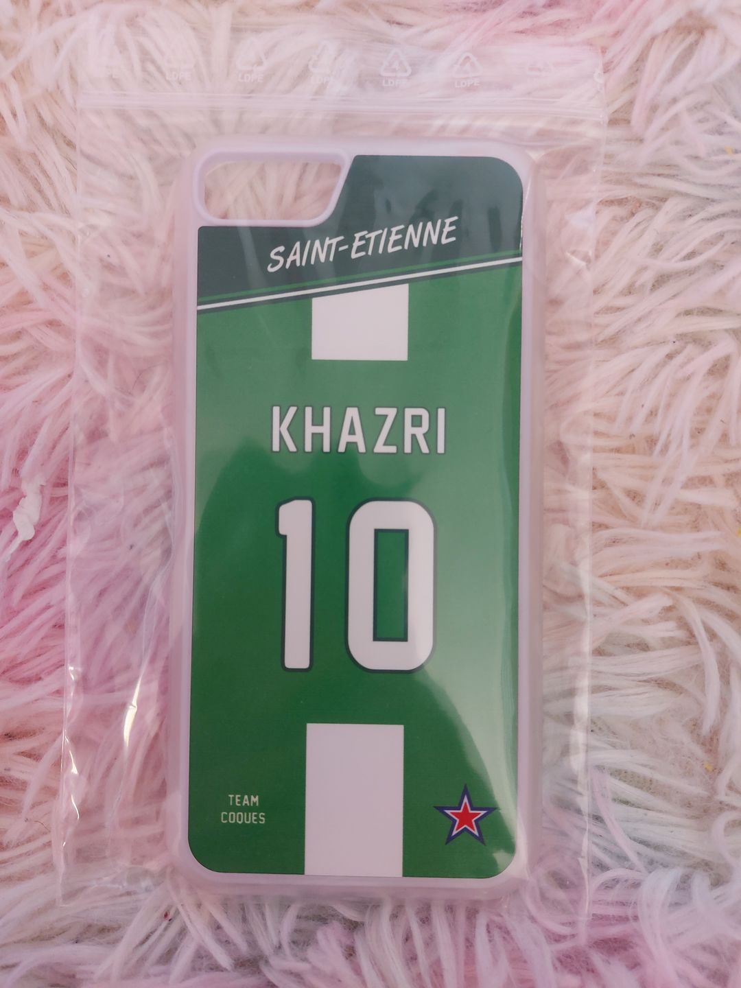 Customer photo review of Coque foot SAINT-ETIENNE ASSE personnalisable - TEAMCOQUES