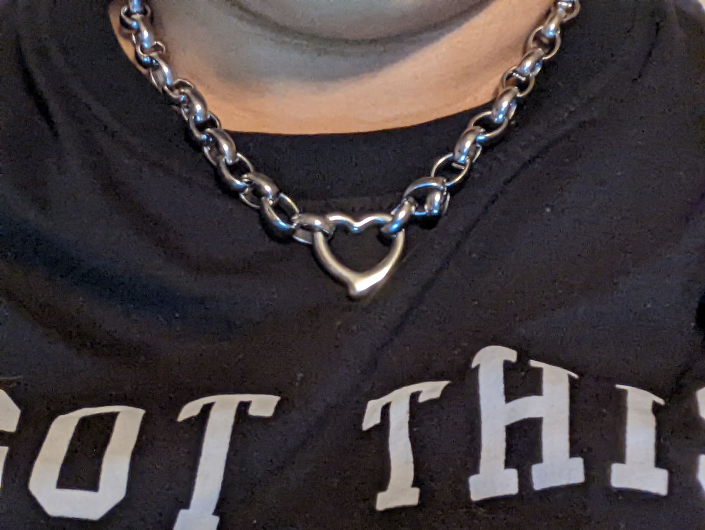 Customer photo review of Amanda Heart Necklace