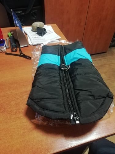 Customer photo review of Piumino Dettaglio Celeste