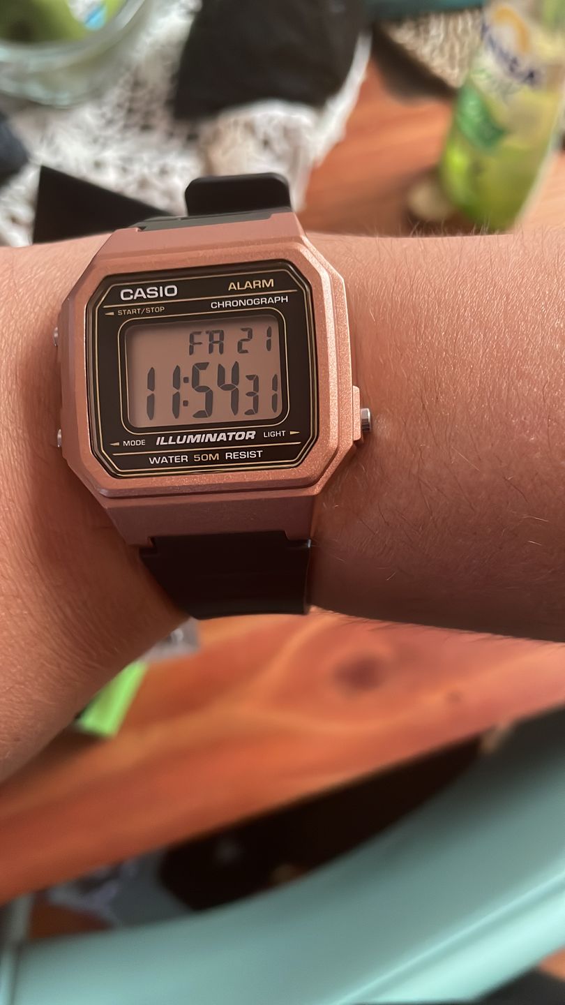 Customer photo review of Reloj Casio Vintage W-217HM-5AVDF Rosado