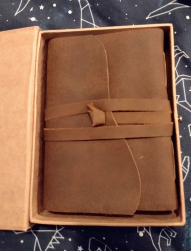 Customer photo review of Leather Journal Diaries