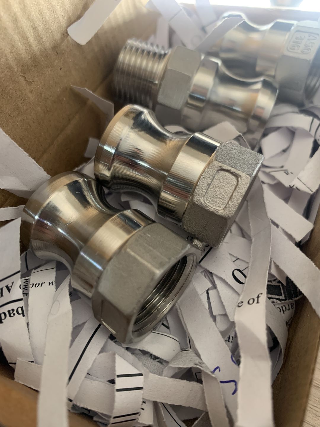 Customer photo review of Acople Camlock Inoxidable Tipo A