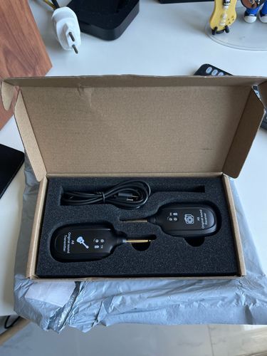 Customer photo review of UHF™ wireless guitar transmitter and receiver system