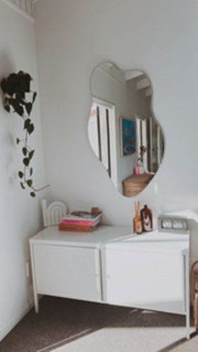 Customer photo review of Blob Full Length Wall Mirror