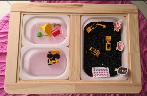 Customer photo review of Construction Signs Play Pack for 3-4yo+