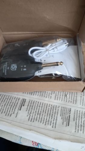 Customer photo review of UHF™ wireless guitar transmitter and receiver system