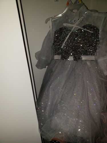 Customer photo review of Elegant Cute Flower Girl Puffy Princess Party Dress