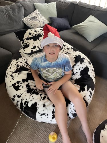 Customer photo review of My Sensory Pod Cow Print Set