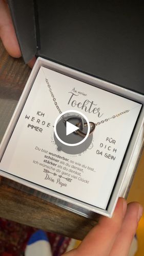 Customer video review of Silber Halskette - An meine Tochter von Papa