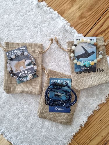 Customer photo review of "Polar Bear" Tracking bracelet