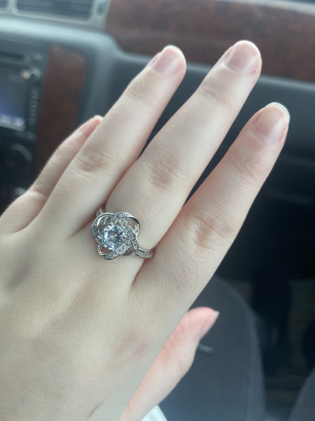 Customer photo review of Daughter | I Held You First | Love Knot Ring
