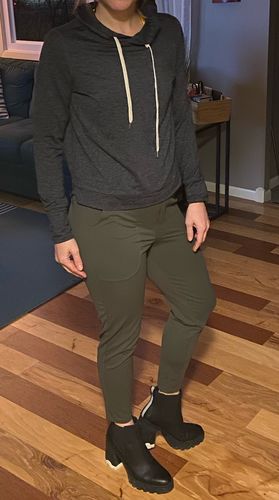 Customer photo review of Work Hard Play Hard Trousers - Olive Green | MT LUXE