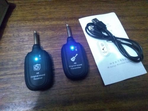 Customer photo review of UHF™ wireless guitar transmitter and receiver system