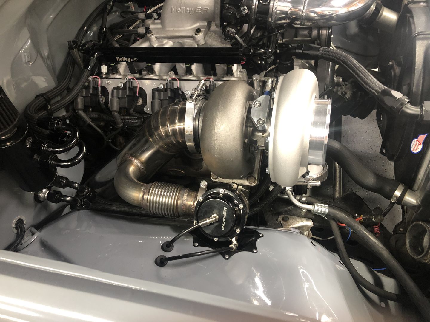Customer photo review of T4 / S400 / GT55 Turbo Low-Pro Oil Feed Flange 21-10010