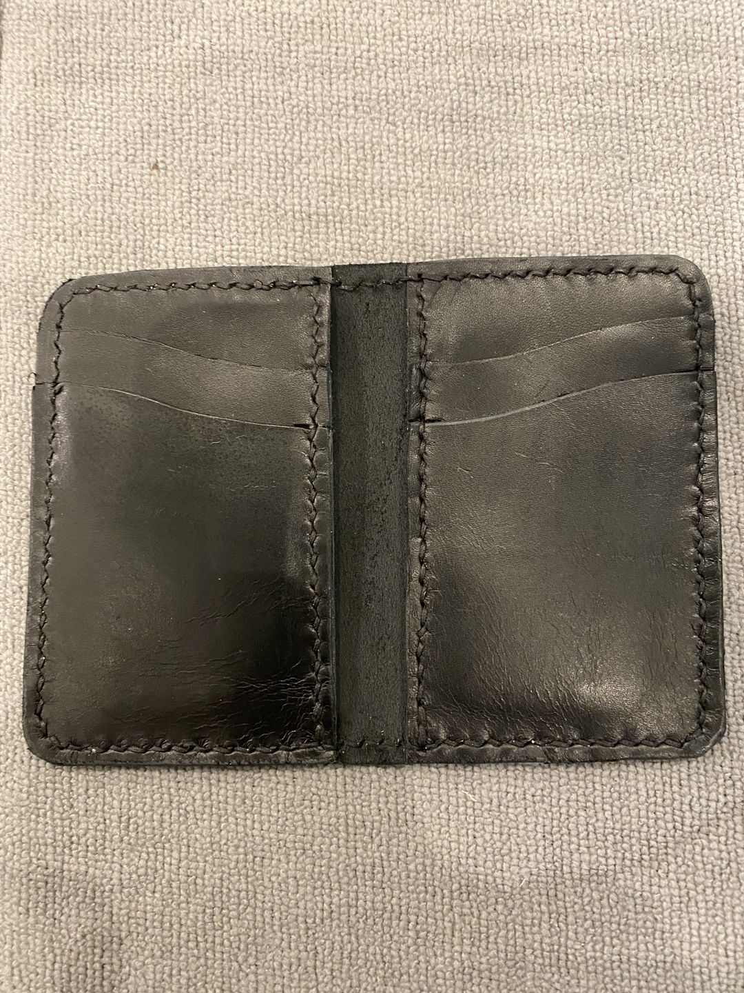 Customer photo review of No.52 | Leather Vertical Wallet (Digital Pattern)