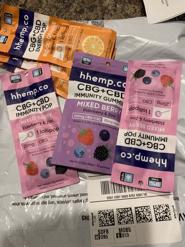 Customer photo review of HH Energy Pop - Blood Orange (Pack of 3)