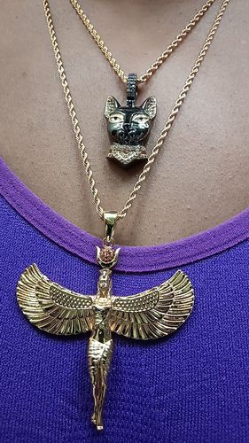 Customer photo review of Bastet Necklace