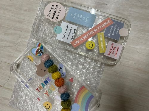 Customer photo review of Funny Vintage Label iPhone Case