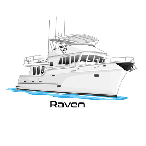Customer photo review of Custom Digital Boat Artwork