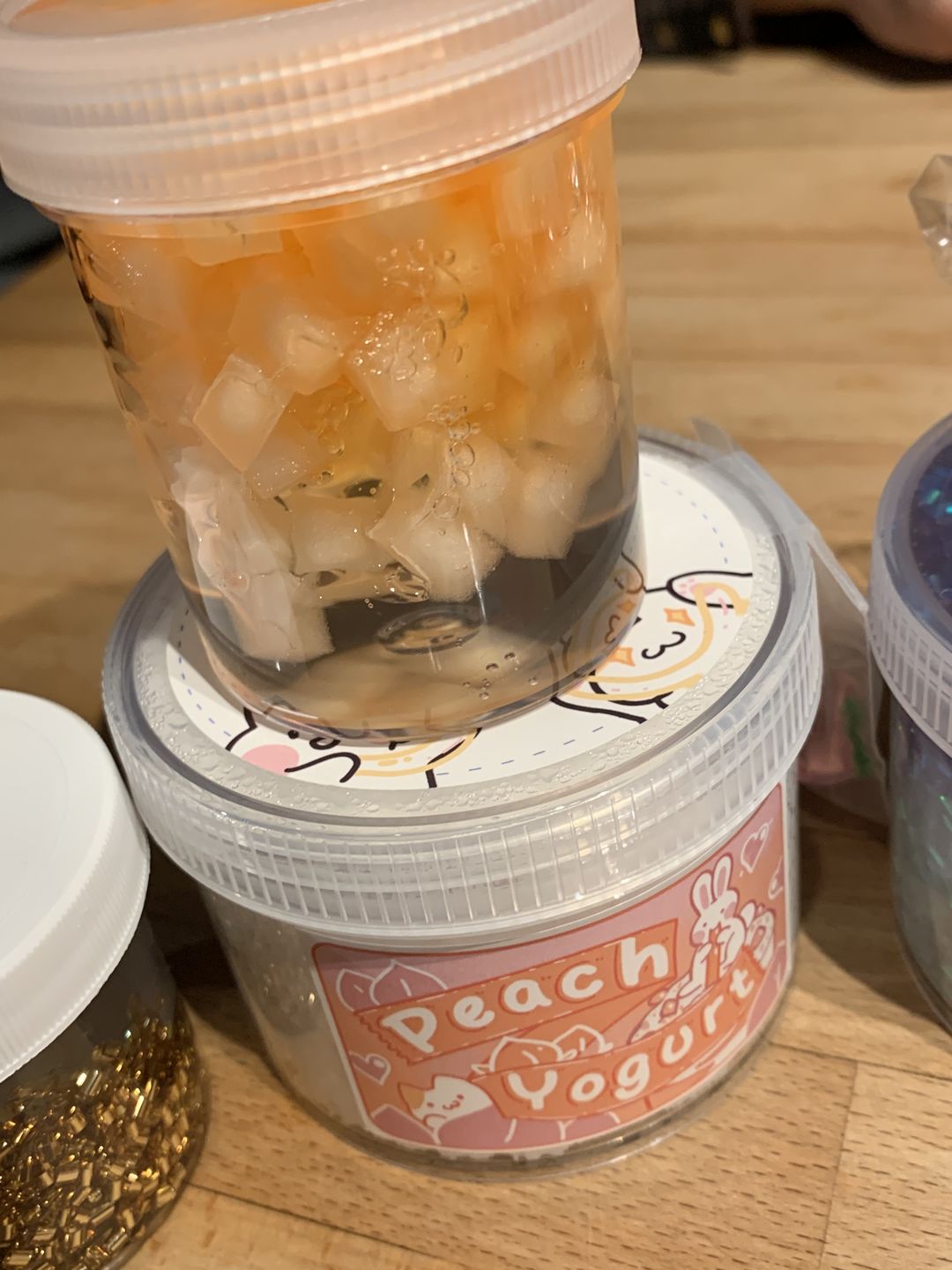 Customer photo review of Peach Yogurt