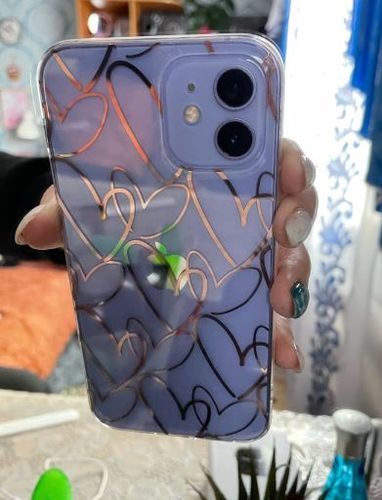 Customer photo review of Love Heart Stars iPhone Case