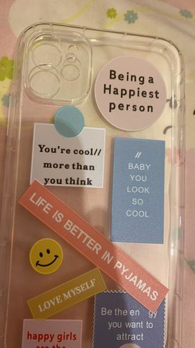 Customer photo review of Funny Vintage Label iPhone Case