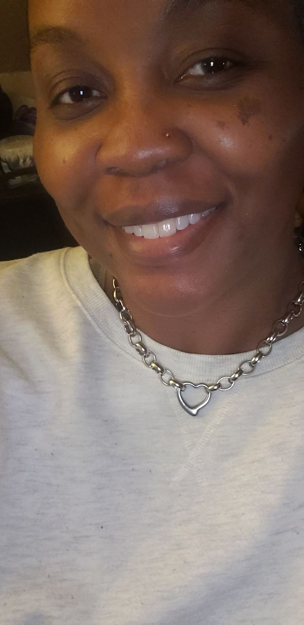 Customer photo review of Amanda Heart Necklace