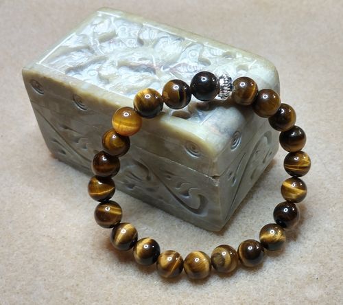Customer photo review of 15.5" 6mm/8mm/10mm/12mm Natural red tiger eye stone round beads